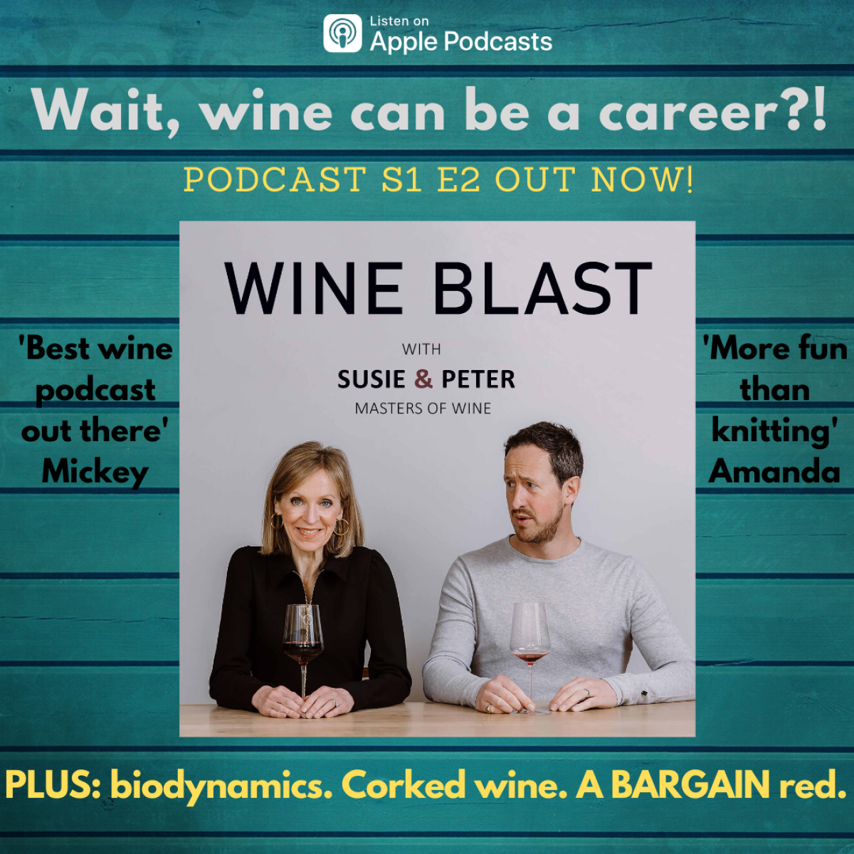 Wine Blast podcast S1 E2 Wait, wine can be a career !